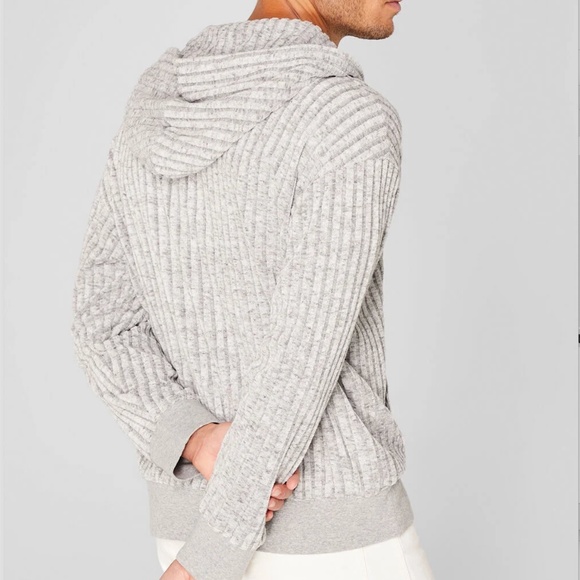 Texture Terry Hoodie - Brand New - NEVER WORN - Grey Melange - Picture 2 of 7